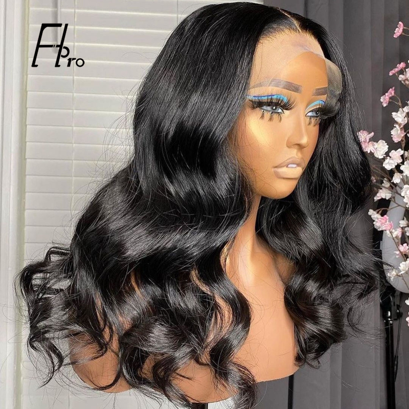 5×5 Lace Closure Wig Wavy Pre Plucked With Baby Hair